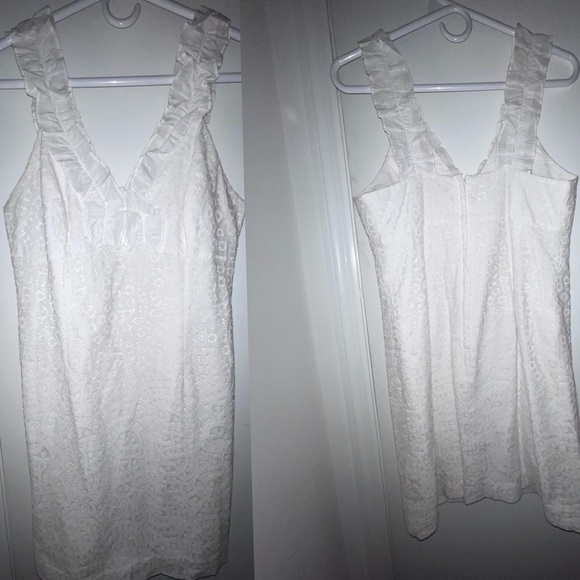 Lilly Pulitzer Phoebe Shift in Resort White Paisley Lace Dress Size 4 $228 - Picture 1 of 4